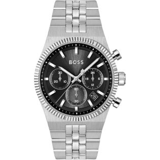 Men's Wristwatch 40mm BOSS made of stainless steel in silver color 448537