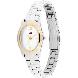 Γυναικείο Ρολόι Χεριού 23mm TOMMY HILFIGER από ανοξείδωτο ατσάλι   σε ασημί-χρυσό χρώμα 449252