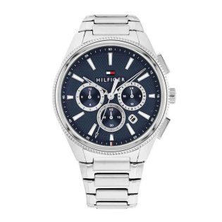 Ανδρικό Ρολόι Χεριού 41mm TOMMY HILFIGER από ανοξείδωτο ατσάλι   σε ασημί χρώμα 449188