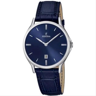 Men's Wristwatch 40mm FESTINA made of stainless steel in silver color 449264