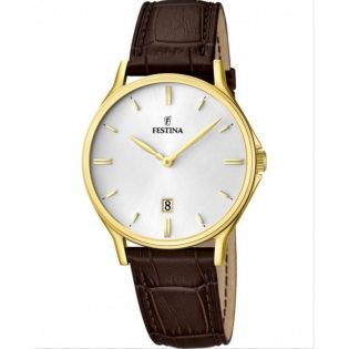 Men's Wristwatch 40mm FESTINA made of stainless steel in silver color 449266
