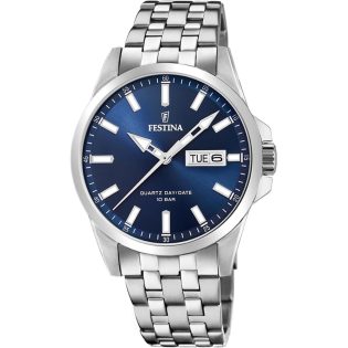 Men's Wristwatch FESTINA made of stainless steel in silver color 447621