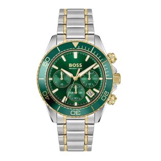 Men's Wristwatch 43mm BOSS made of stainless steel in silver-gold color 448772