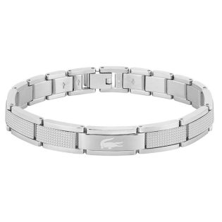 Ανδρικό Βραχιόλι  LACOSTE από ανοξείδωτο ατσάλι   σε ασημί χρώμα 448412