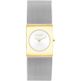 Women's Wristwatch 23mm CALVIN KLEIN made of stainless steel in silver-gold color 448200