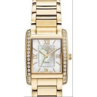 Women's Wristwatch 23mm ROAMER made of stainless steel in gold color with diamonds 449315