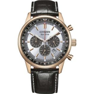 Ανδρικό Ρολόι Χεριού 41mm CITIZEN από ανοξείδωτο ατσάλι   σε ροζ Gold χρώμα 448465