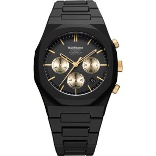 Men's Wristwatch 40mm D1 MILANO made of Polycarbonate in black color 449319