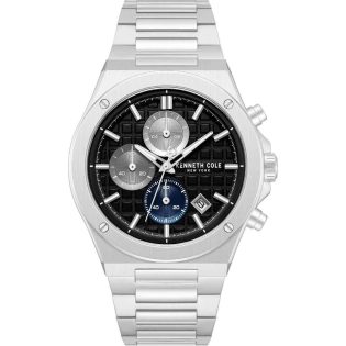 Men's Wristwatch 42mm KENNETH COLE made of stainless steel in silver color 449309