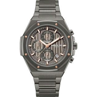 Ανδρικό Ρολόι Χεριού 42mm KENNETH COLE από ανοξείδωτο ατσάλι   σε ανθρακί χρώμα 449311