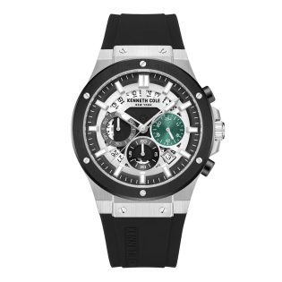 Ανδρικό Ρολόι Χεριού 42mm KENNETH COLE από ανοξείδωτο ατσάλι   σε ασημί χρώμα 449308
