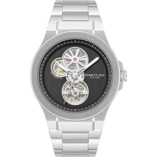 Ανδρικό Ρολόι Χεριού 42mm KENNETH COLE από ανοξείδωτο ατσάλι   σε ασημί χρώμα 448387