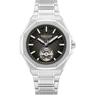 Men's Wristwatch 41mm KENNETH COLE made of stainless steel in silver color 448353