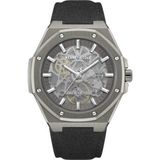 Ανδρικό Ρολόι Χεριού 42mm KENNETH COLE από ανοξείδωτο ατσάλι   σε gun metal χρώμα 448383