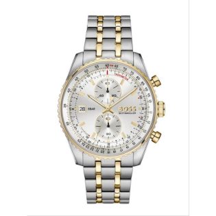 Men's Wristwatch 43mm BOSS made of stainless steel in silver color 449374