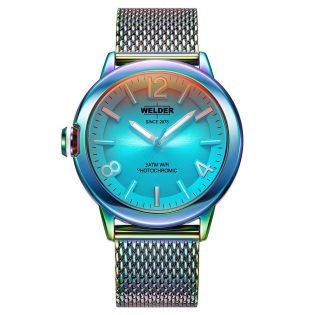 Men's Wristwatch 43mm WELDER made of stainless steel in photochromic color 449377