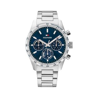 Ανδρικό Ρολόι Χεριού 41mm TOMMY HILFIGER από ανοξείδωτο ατσάλι   σε ασημί χρώμα 449382