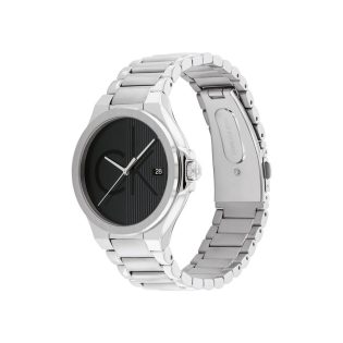 Men's Wristwatch 40mm TOMMY HILFIGER made of stainless steel in silver color