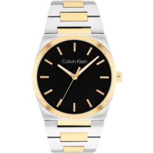 Men's Wristwatch 40mm CALVIN KLEIN made of stainless steel in silver-gold color