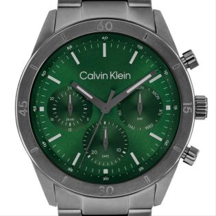 Men's Wristwatch 42mm CALVIN KLEIN made of stainless steel in gun metal color