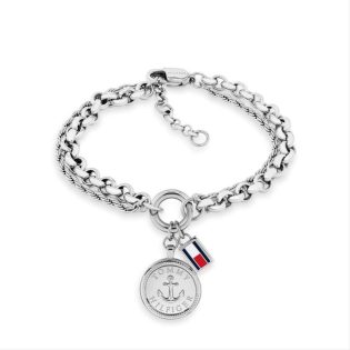 Women's TOMMY HILFIGER Chain Bracelet made of stainless steel in silver color