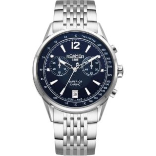 Men's Wristwatch 42mm ROAMER made of stainless steel in silver color