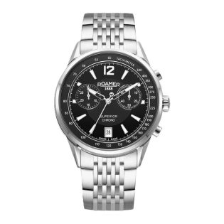 Men's Wristwatch 42mm ROAMER made of stainless steel in silver color