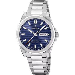 Men's Wristwatch 39mm FESTINA made of stainless steel in silver color