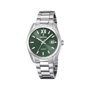 Men's Wristwatch 40mm FESTINA made of stainless steel in silver color