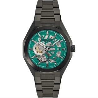 Ανδρικό Ρολόι Χεριού 40mm ASTON MARTIN από ανοξείδωτο ατσάλι   σε μαύρο χρώμα 449558