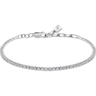 Ανδρικό Βραχιόλι Tennis Bracelet MORELLATO από ασήμι 925  σε λευκό χρώμα με Ζιρκόν 448970